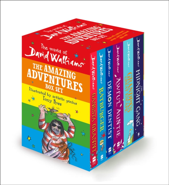 Book cover of: World of David Walliams: The Amazing Adventures Box Set. By: David Walliams