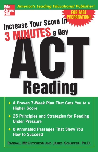 Book cover of: Increase Your Score In 3 Minutes A Day: ACT Reading