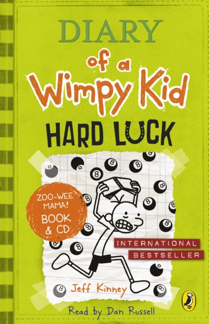 Book cover of: Diary of a Wimpy Kid: Hard Luck book & CD. By: Jeff Kinney