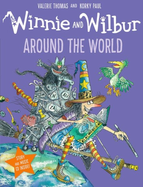 Book cover of: Winnie and Wilbur: Around the World PB & CD. By: Valerie Thomas