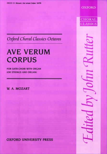 Book cover of: Ave verum corpus