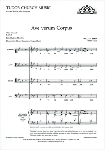 Book cover of: Ave verum Corpus