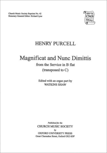 Book cover of: Magnificat and Nunc Dimittis from B flat service