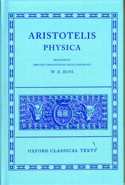 Book cover of: Aristotle Physica. By: Aristotle