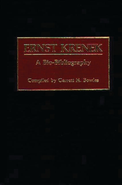 Book cover of: Ernst Krenek