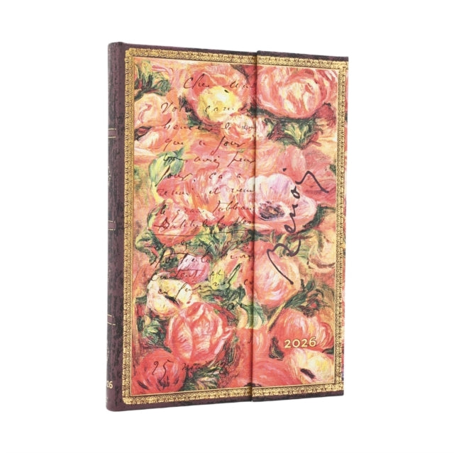 Book cover of: 2026 Renoir, Letter to Morisot (1892) (Embellished Manuscripts Collection) Midi 12-month Vertical Hardcover Flexi Dayplanner 2026 Renoir, Letter to Morisot (1892 (Wrap Closure). By: Paperblanks