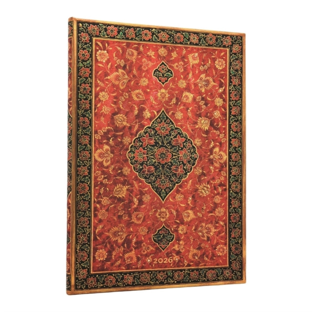 Book cover of: 2026 Layla (Persian Poetry) Grande 12-month Vertical Hardcover Flexi Dayplanner 2026 (Elastic Band Closure). By: Paperblanks