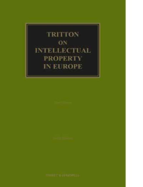 Book cover of: Tritton on Intellectual Property in Europe. By: Davis, Richard, Jr.
