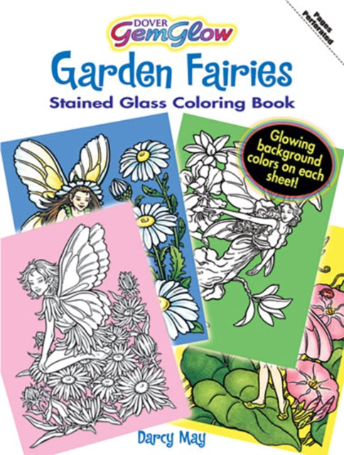 Book cover of: Garden Fairies Stained Glass Coloring Book