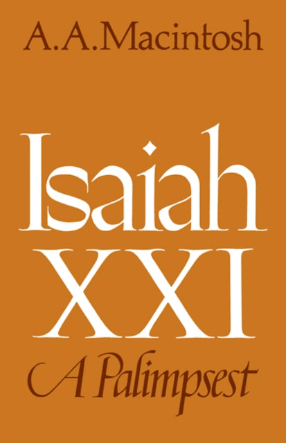 Book cover of: Isaiah XXI. By: A. A. MacIntosh