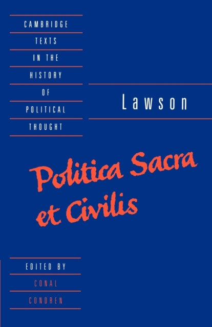 Book cover of: Lawson: Politica sacra et civilis. By: George Lawson
