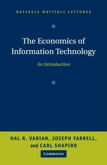 Book cover of: Economics of Information Technology. By: Hal R. Varian