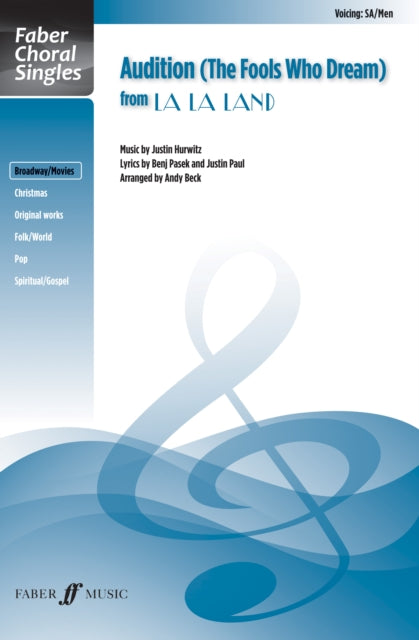 Book cover of: Audition (The Fools Who Dream) (Mixed Voice Choir with Piano)