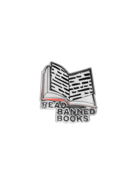 Book cover of: Read Banned Books Enamel Pin