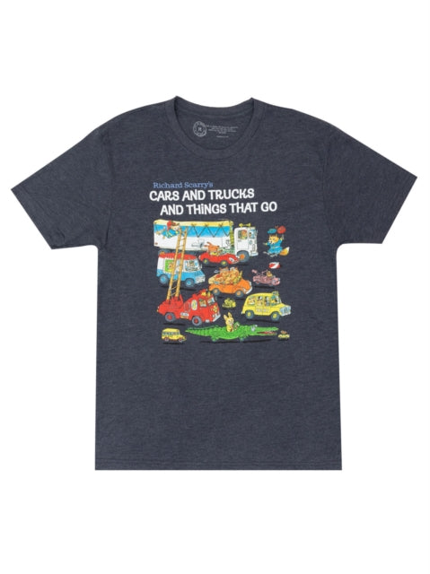Book cover of: Cars and Trucks and Things That Go Unisex T-shirt X-large