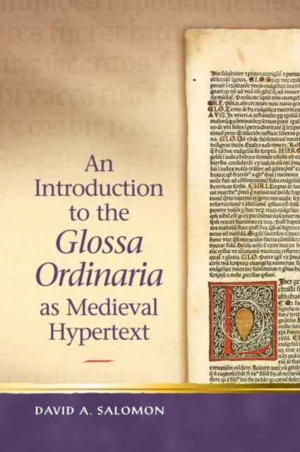 Book cover of: Introduction to the 'Glossa Ordinaria' as Medieval Hypertext