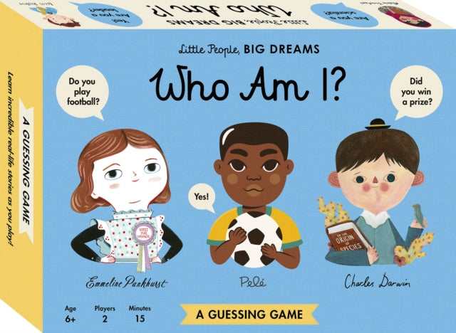 Book cover of: Little People, BIG DREAMS Who Am I? Guessing Game. By: SANCHEZ VEGARA, M I