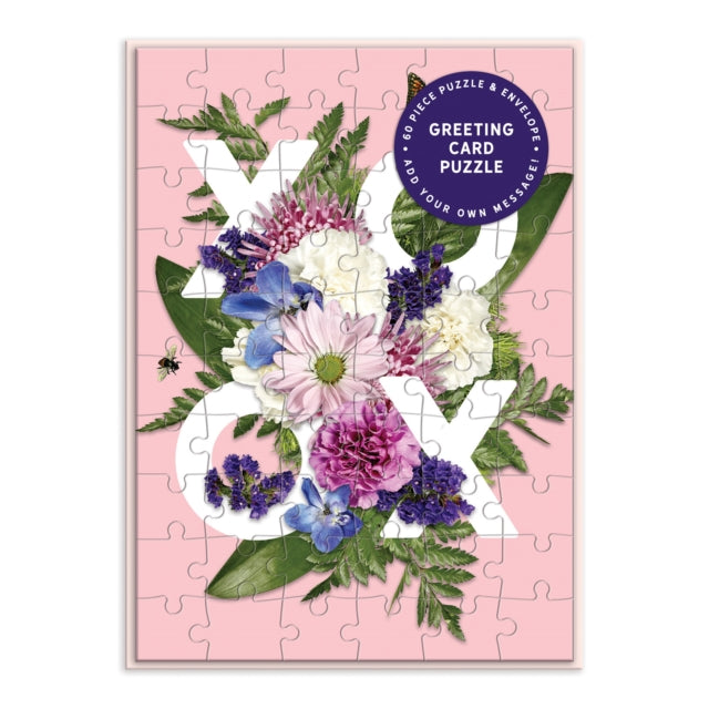 Book cover of: Say It With Flowers XOXO Greeting Card Puzzle