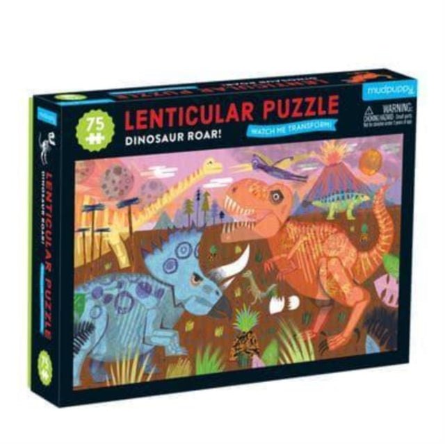 Book cover of: Dinosaur Roar 75 Piece Lenticular Puzzle