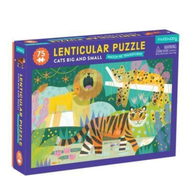 Book cover of: Cats Big and Small 75 Piece Lenticular Puzzle