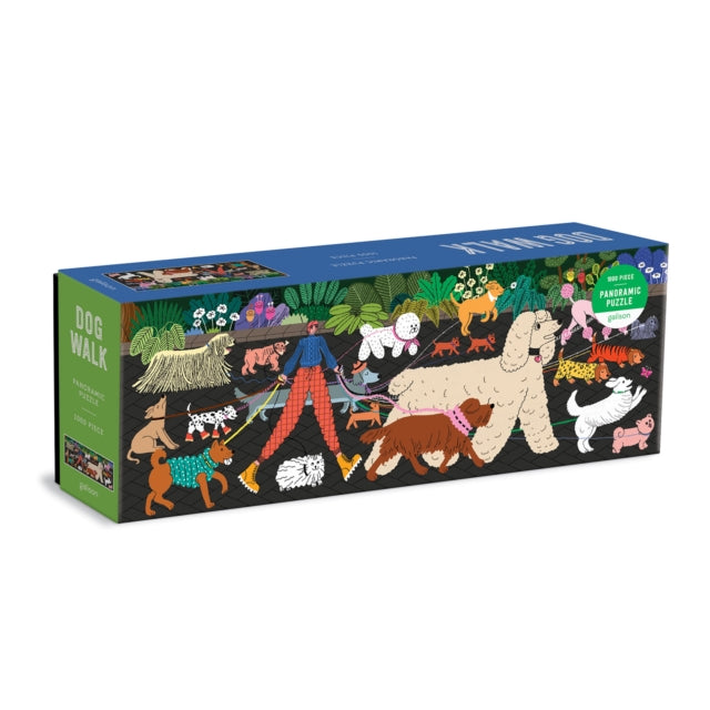 Book cover of: Dog Walk 1000 Piece Panoramic Puzzle