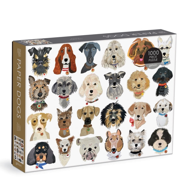 Book cover of: Paper Dogs 1000 Pc Puzzle