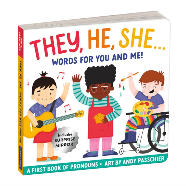 Book cover of: They, He, She: Words for You and Me Board Book. By: Mudpuppy
