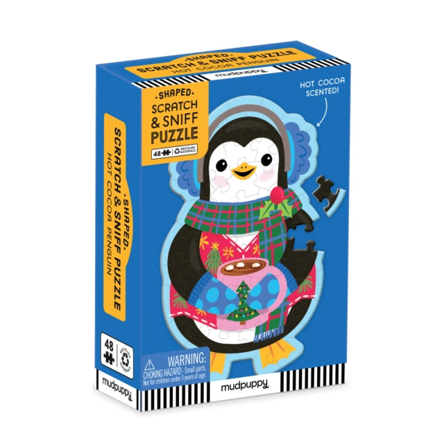 Book cover of: Hot Cocoa Penguin 48 Piece Scratch and Sniff Shaped Mini Pzl