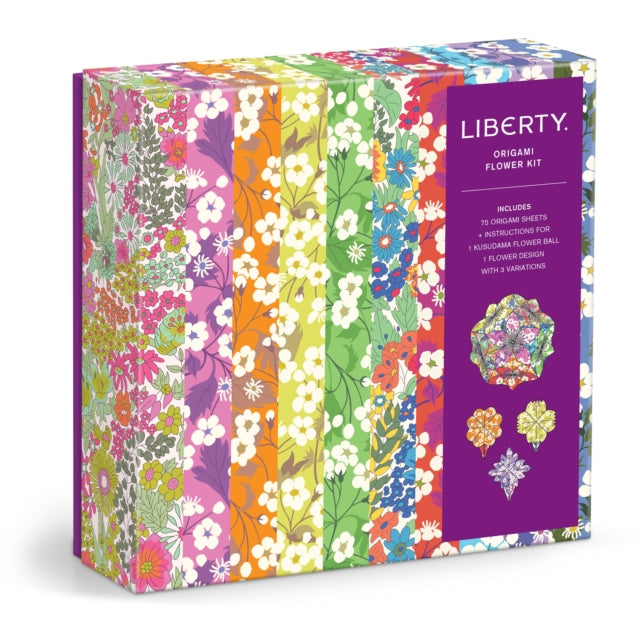 Book cover of: Liberty Classic Floral Origami Flower Kit. By: Galison