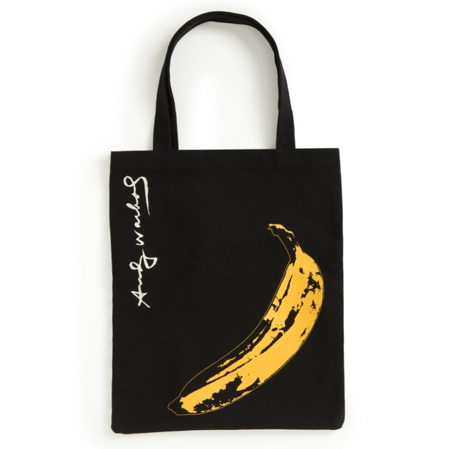 Book cover of: Warhol Banana Canvas Tote Bag - Black. By: Galison
