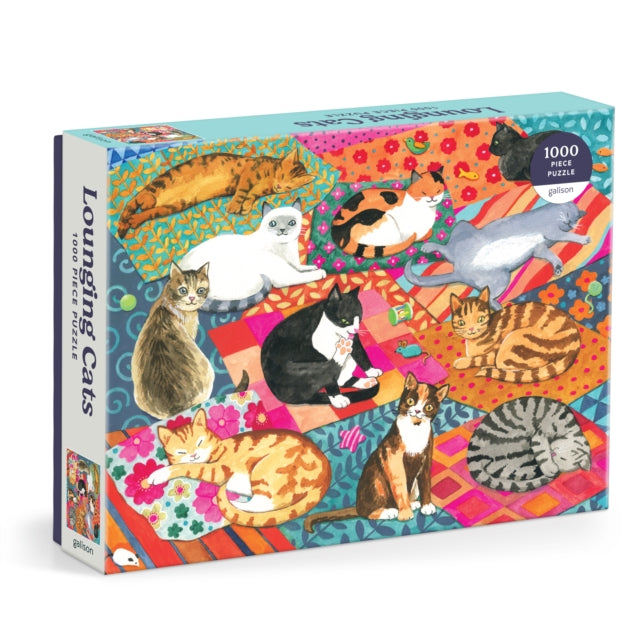 Book cover of: Lounging Cats 1000 Piece Puzzle