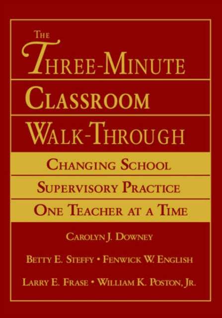 Book cover of: Three-Minute Classroom Walk-Through. By: Carolyn J. Downey