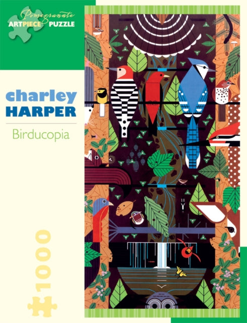 Book cover of: Charley Harper Birducopia 1000-Piece Jigsaw Puzzle. By: Charley Harper