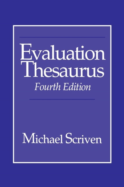 Book cover of: Evaluation Thesaurus