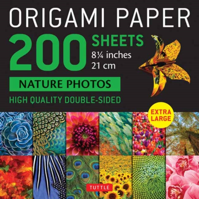 Book cover of: Origami Paper 200 sheets Nature Photos 8 1/4" (21 cm). By: Tuttle Tuttle Publishing