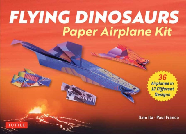Book cover of: Flying Dinosaurs Paper Airplane Kit. By: Sam Ita
