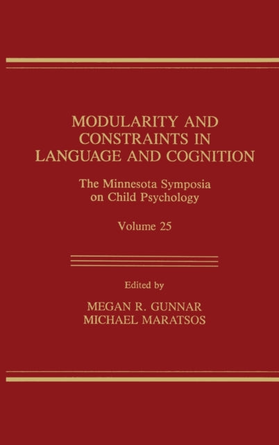 Book cover of: Modularity and Constraints in Language and Cognition