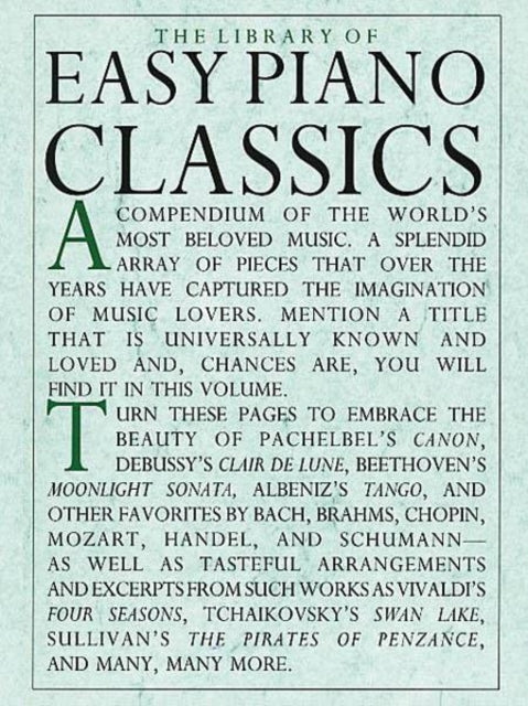 Book cover of: Library of Easy Piano Classics