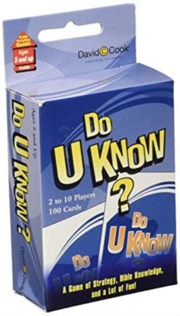 Book cover of: Do U Know - Game. By: David C Cook