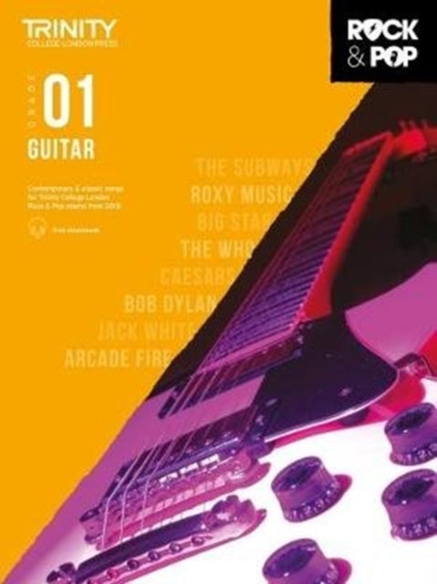 Book cover of: Trinity College London Rock & Pop 2018 Guitar Grade 1. By: Hal Leonard Corp.