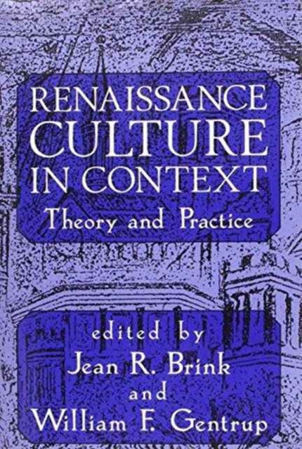 Book cover of: Renaissance Culture in Context. By: Jean R. Brink