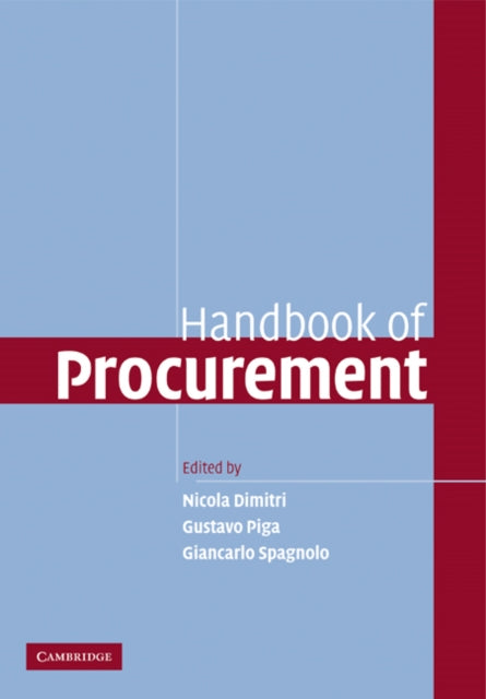 Book cover of: Handbook of Procurement. By: Nicola Dimitri