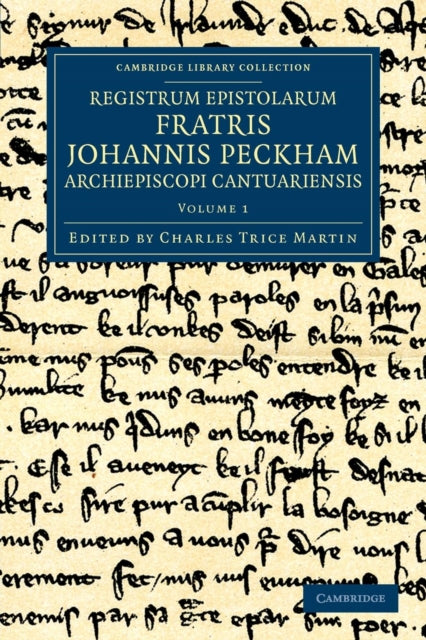 Book cover of: Registrum epistolarum fratris Johannis Peckham, Archiepiscopi Cantuariensis. By: John Peckham