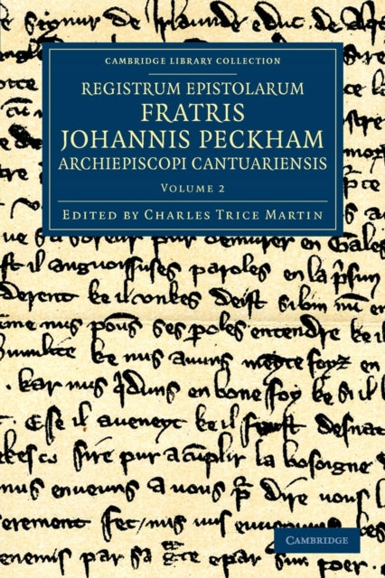 Book cover of: Registrum epistolarum fratris Johannis Peckham, Archiepiscopi Cantuariensis. By: John Peckham