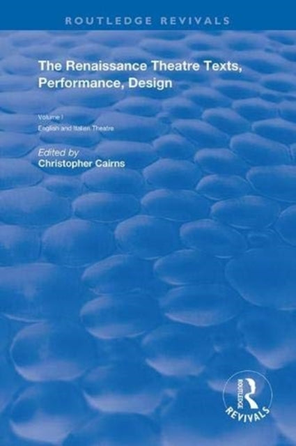 Book cover of: Renaissance Theatre. By: Christopher Cairns