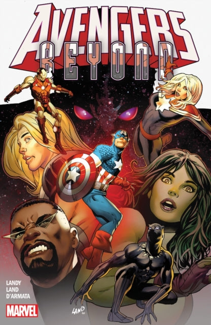 Book cover of: Avengers: Beyond. By: Derek Landy
