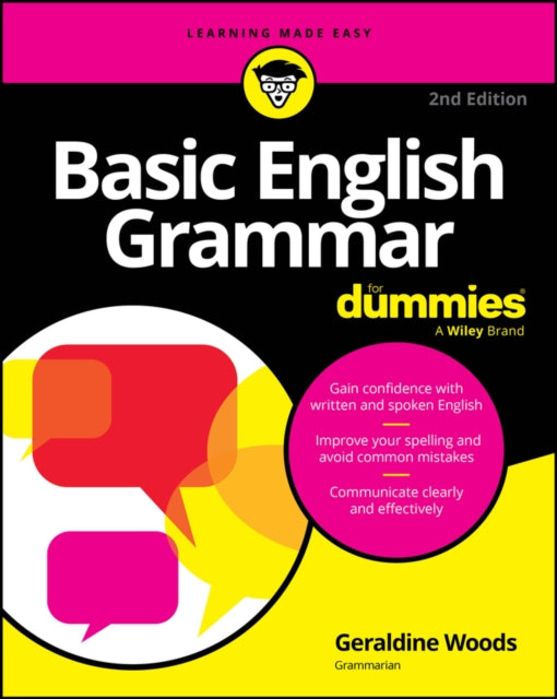 Book cover of: Basic English Grammar For Dummies. By: Geraldine Woods