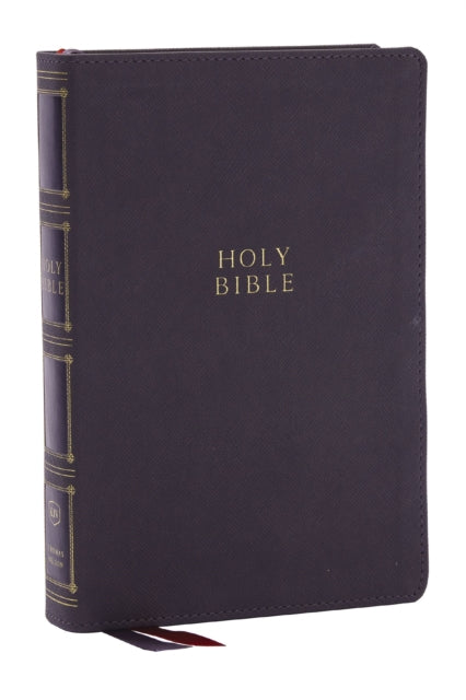 Book cover of: KJV Holy Bible: Compact Bible with 43,000 Center-Column Cross References, Gray Leathersoft, Red Letter, Comfort Print: King James Version. By: Zondervan