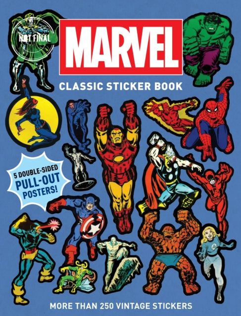 Book cover of: Marvel Classic Sticker Book. By: Marvel Marvel Entertainment