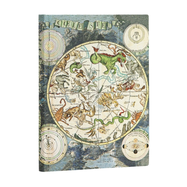 Book cover of: Celestial Planisphere Midi Lined Softcover Flexi Journal. By: Paperblanks
